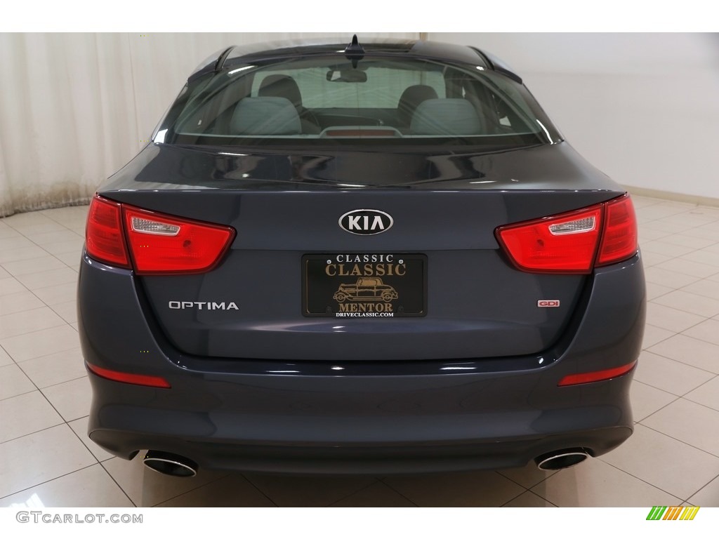 2015 Optima LX - Smokey Blue Metallic / Gray photo #20