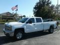 Summit White - Silverado 2500HD Work Truck Crew Cab 4WD Photo No. 1