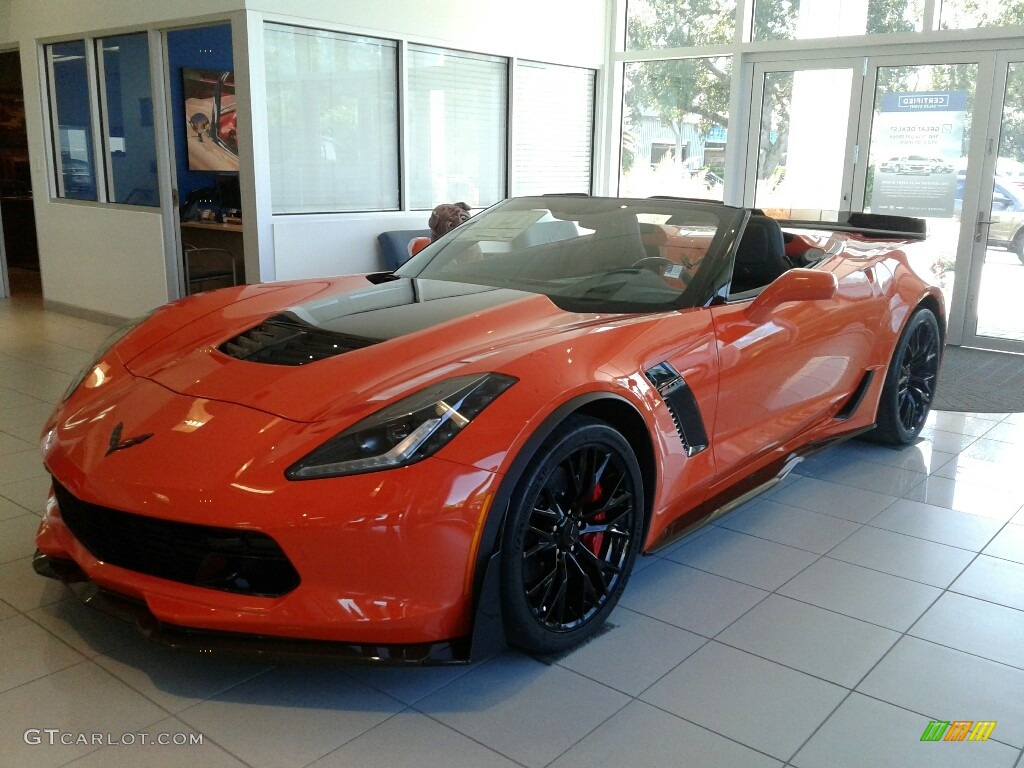 2019 Corvette Z06 Convertible - Sebring Orange Tintcoat / Black photo #1