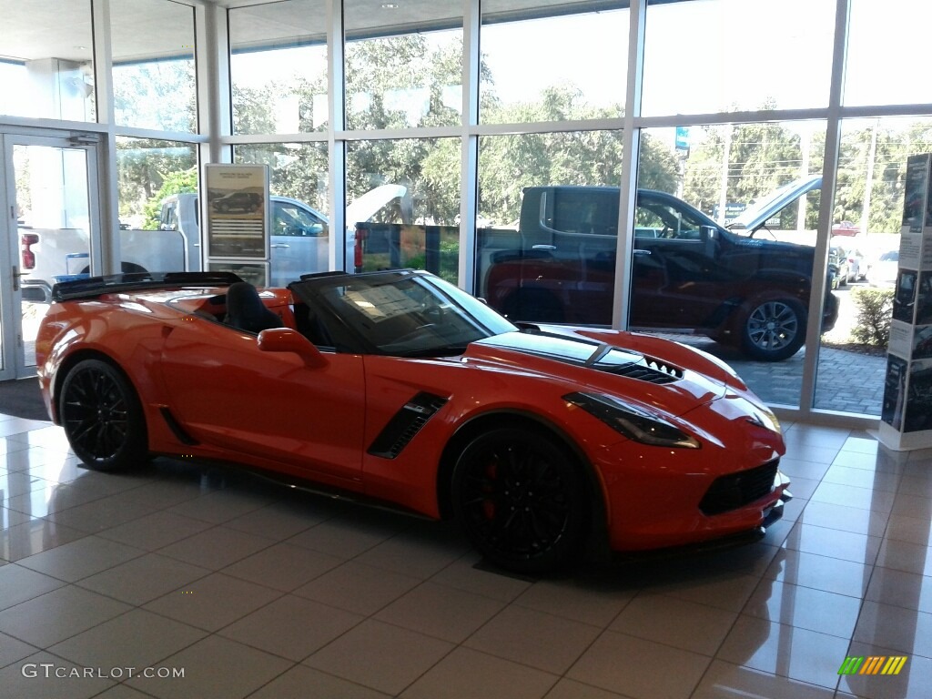 2019 Corvette Z06 Convertible - Sebring Orange Tintcoat / Black photo #7