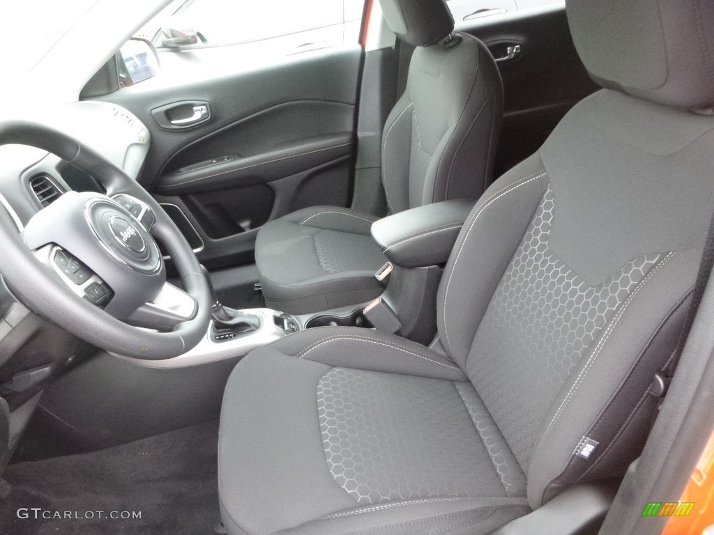 Black Interior 2019 Jeep Compass Sport Photo #129631454