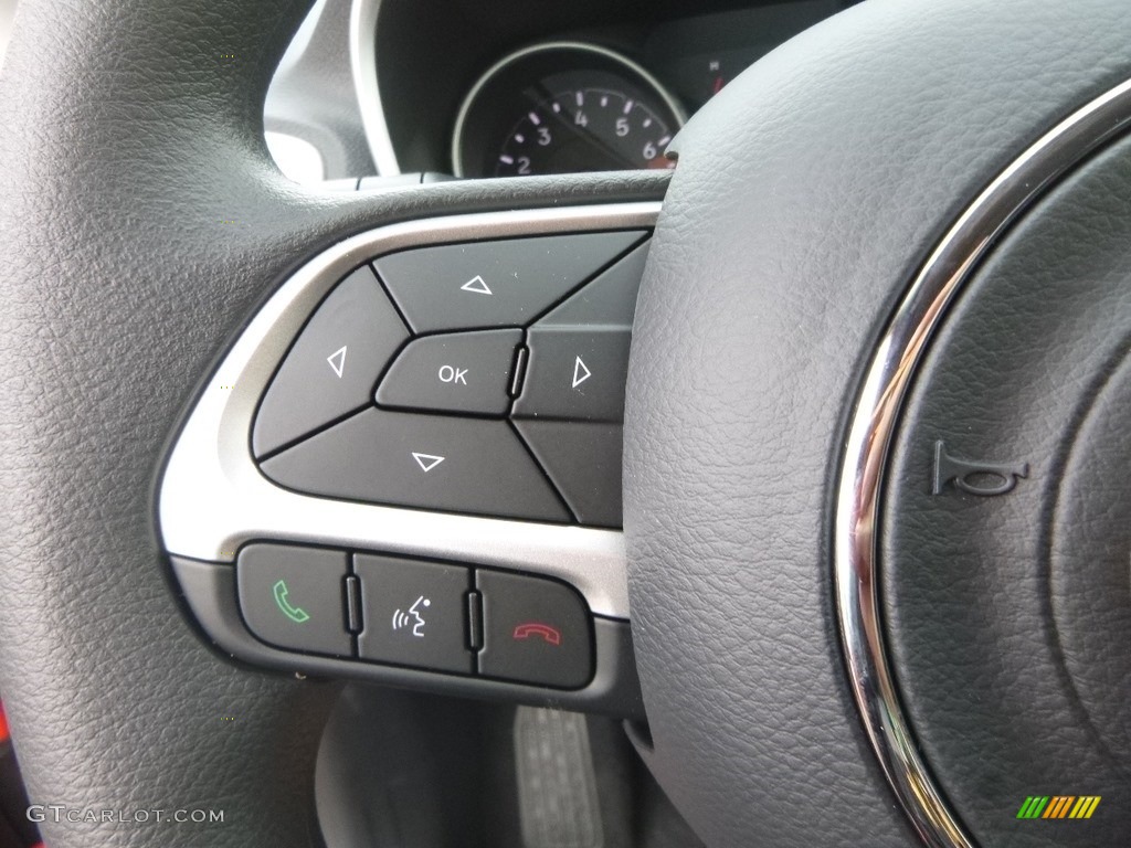 2019 Jeep Compass Sport Black Steering Wheel Photo #129631541