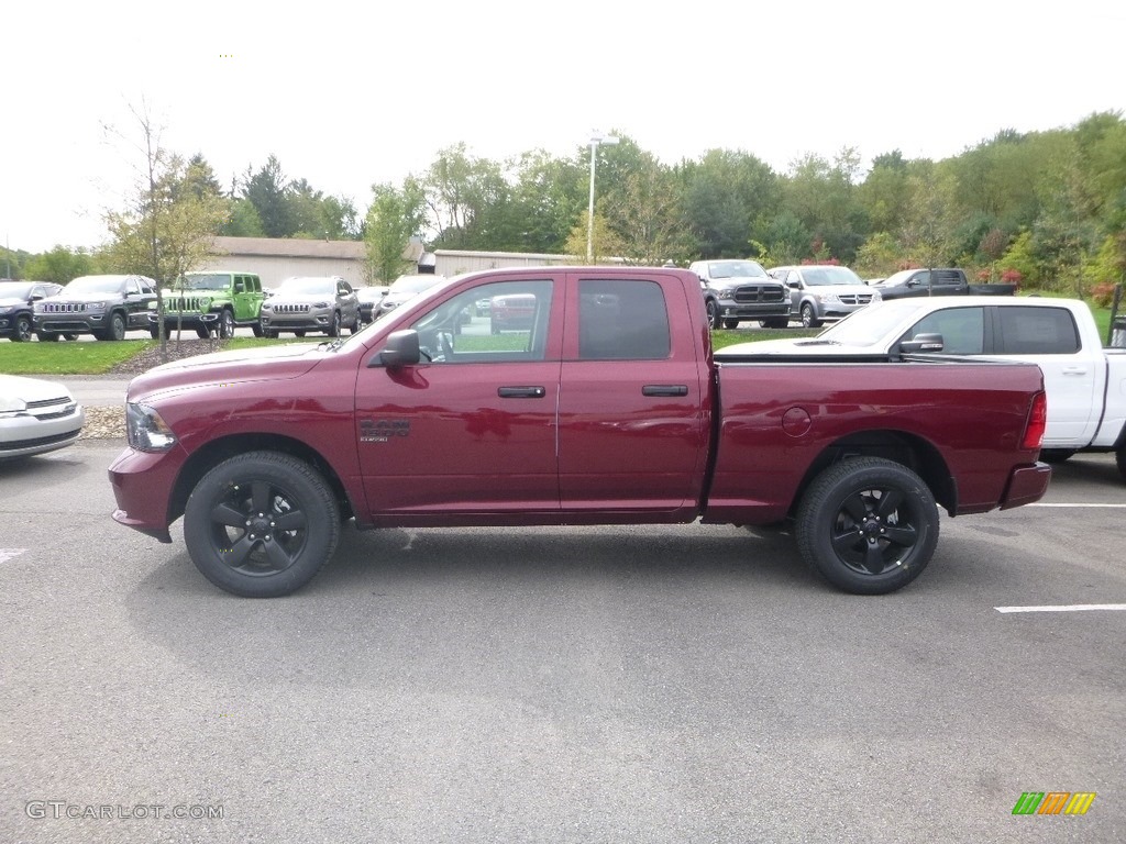2019 1500 Classic Express Quad Cab 4x4 - Delmonico Red Pearl / Black/Diesel Gray photo #2