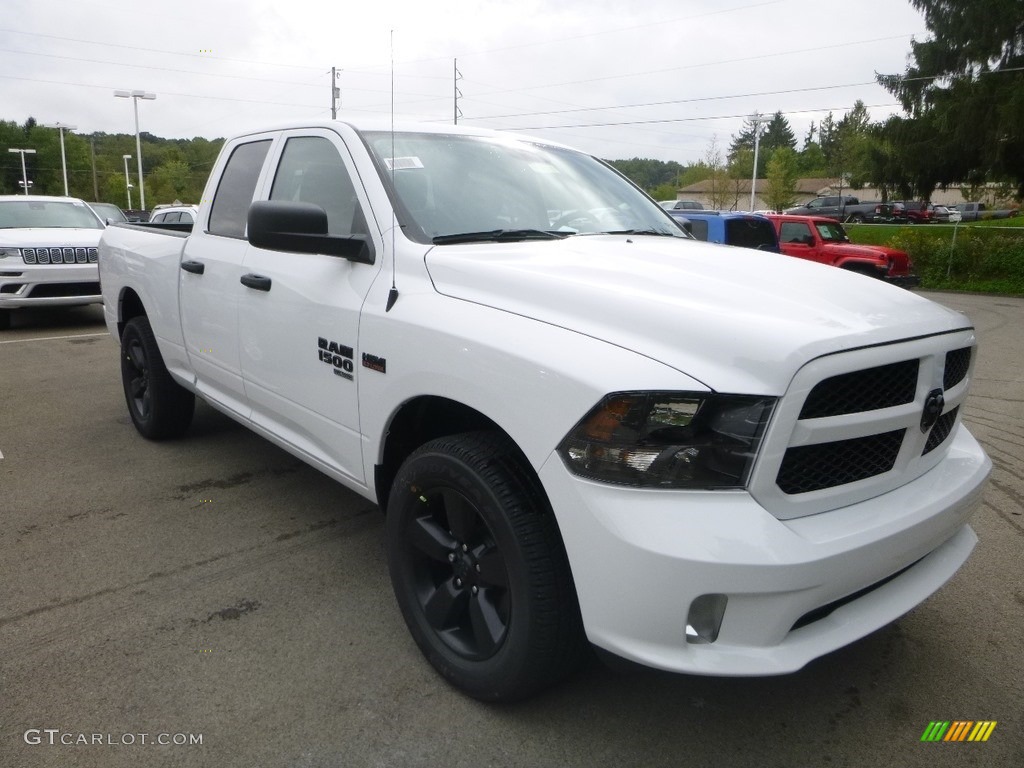 2019 1500 Classic Express Quad Cab 4x4 - Bright White / Black photo #7