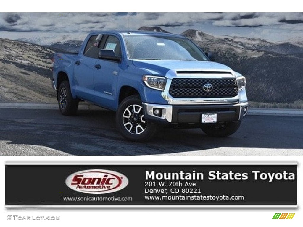 2019 Tundra SR5 CrewMax 4x4 - Cavalry Blue / Black photo #1