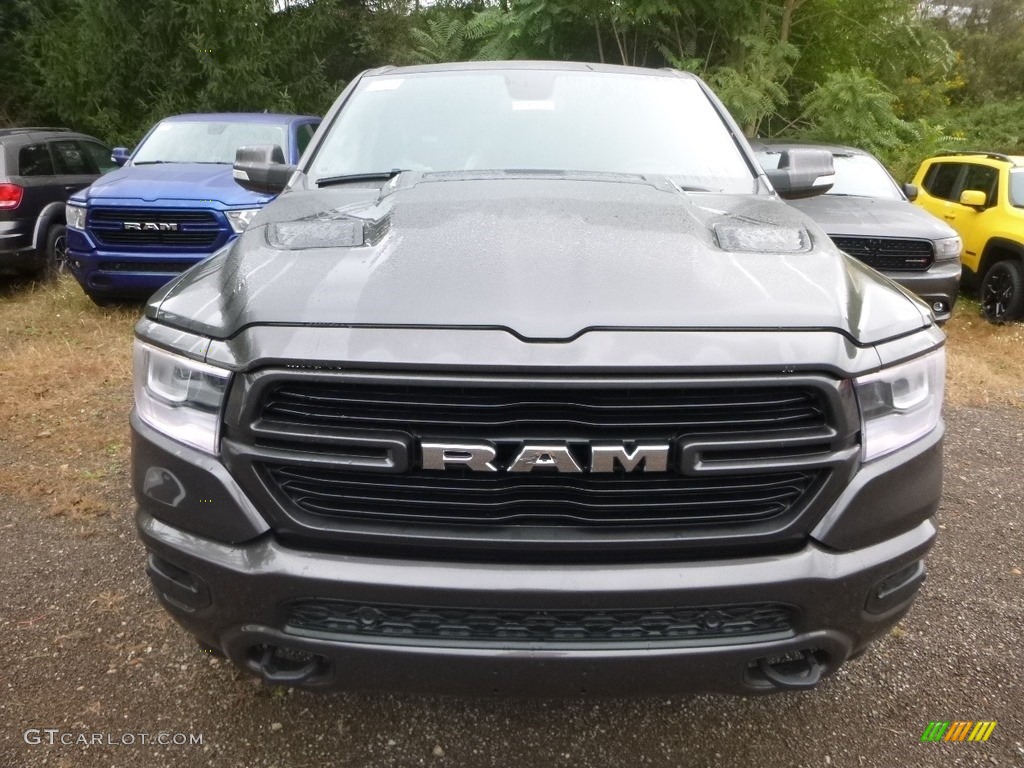 2019 1500 Laramie Crew Cab 4x4 - Granite Crystal Metallic / Black photo #8