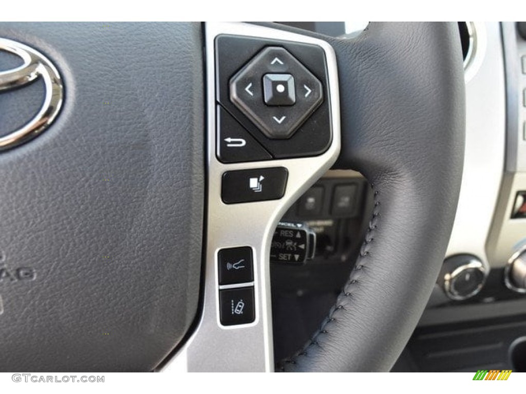 2019 Toyota Tundra Limited CrewMax 4x4 Graphite Steering Wheel Photo #129635987