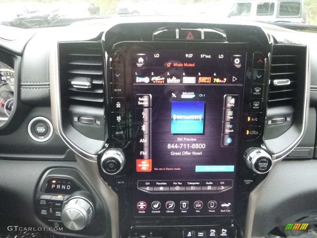 2019 1500 Laramie Crew Cab 4x4 - Granite Crystal Metallic / Black photo #17
