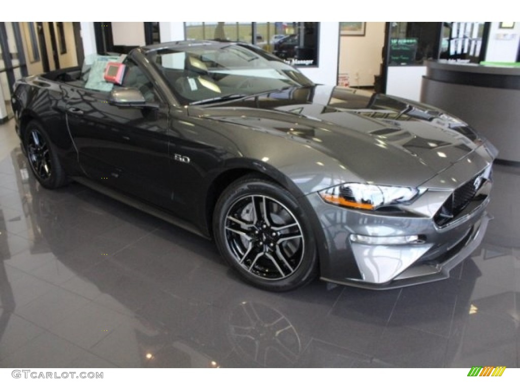 2019 Mustang GT Premium Convertible - Magnetic / Ebony photo #3