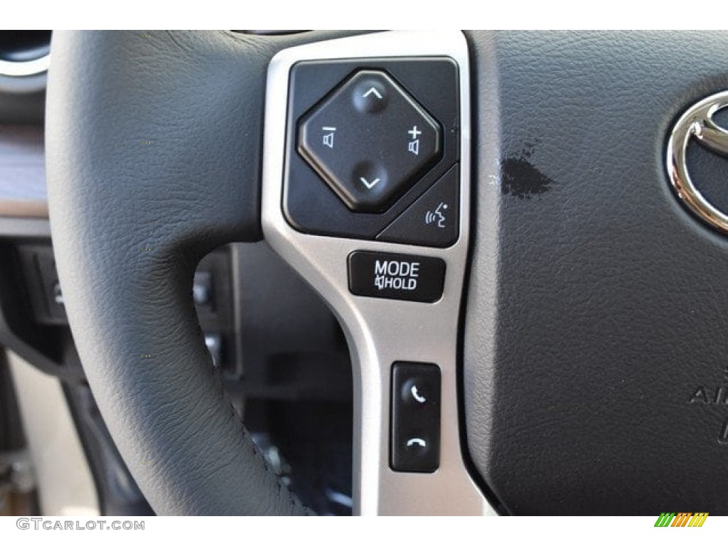 2019 Toyota Tundra Limited CrewMax 4x4 Black Steering Wheel Photo #129636601