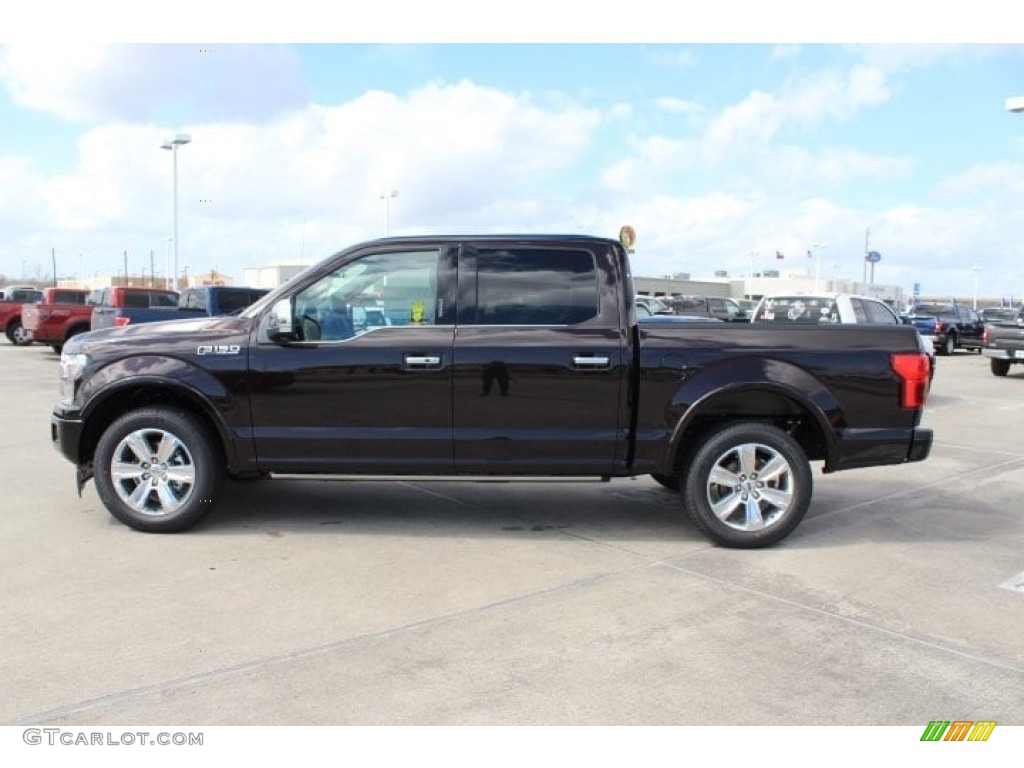 2018 F150 Platinum SuperCrew - Magma Red / Black photo #4