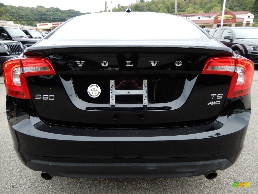 2011 S60 T6 AWD - Black / Beechwood Brown/Off Black photo #4