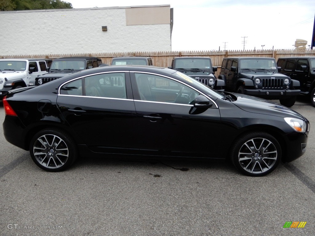 2011 S60 T6 AWD - Black / Beechwood Brown/Off Black photo #7