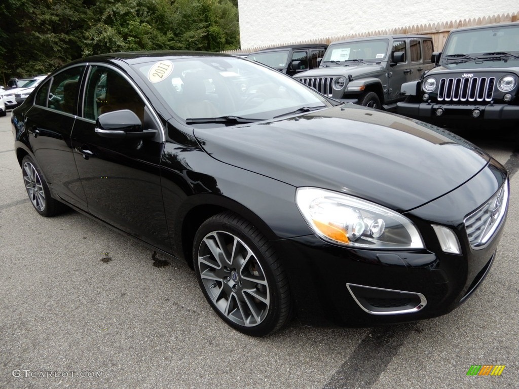 2011 S60 T6 AWD - Black / Beechwood Brown/Off Black photo #8