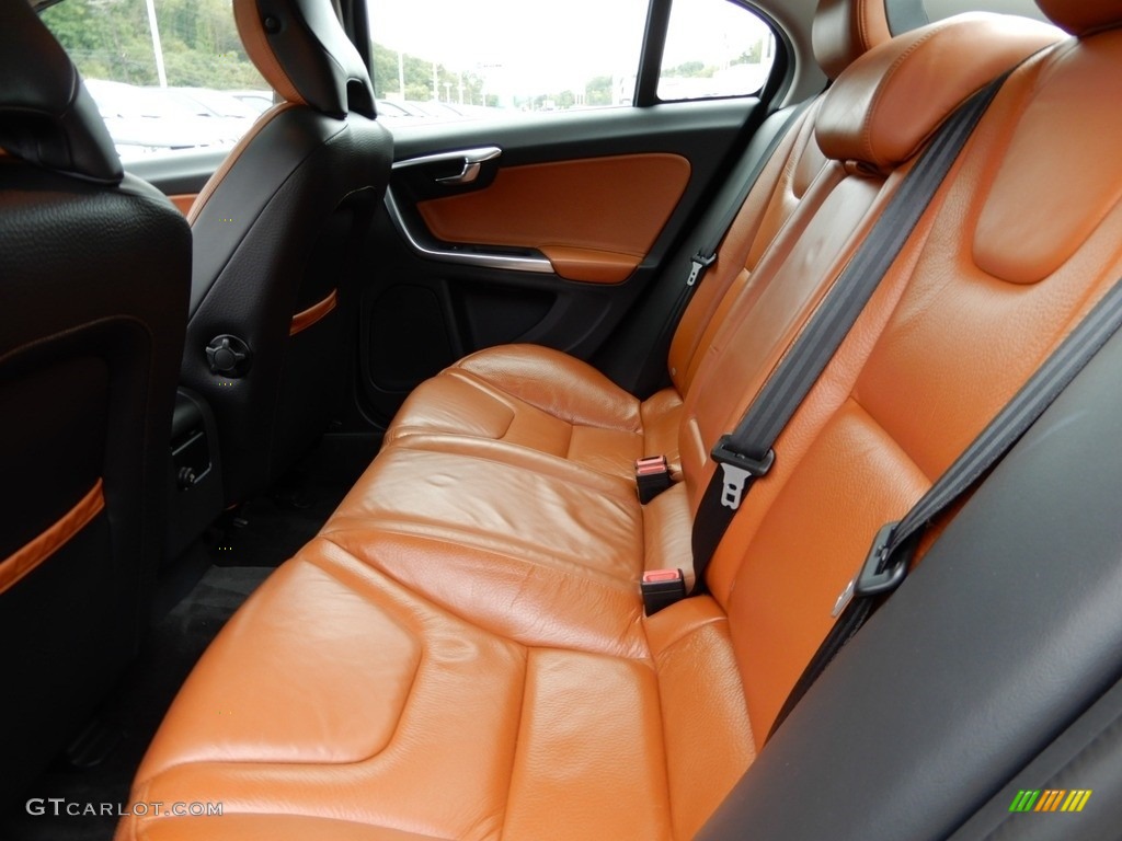2011 S60 T6 AWD - Black / Beechwood Brown/Off Black photo #12