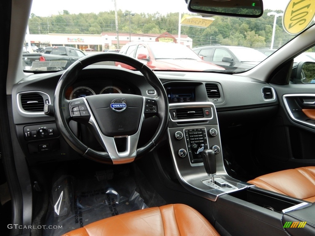 2011 S60 T6 AWD - Black / Beechwood Brown/Off Black photo #13