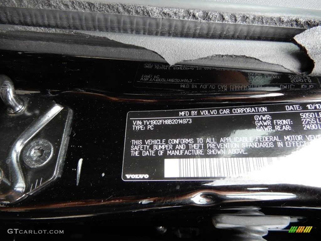 2011 S60 T6 AWD - Black / Beechwood Brown/Off Black photo #15
