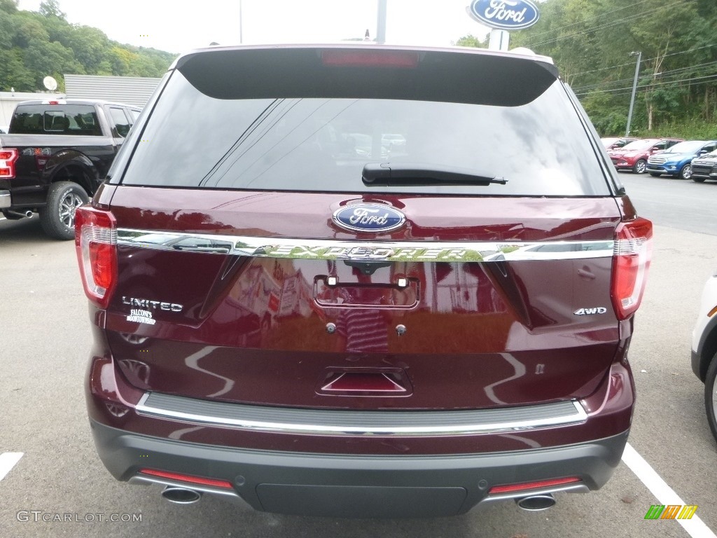 2018 Explorer Limited 4WD - Burgundy Velvet / Medium Stone photo #4