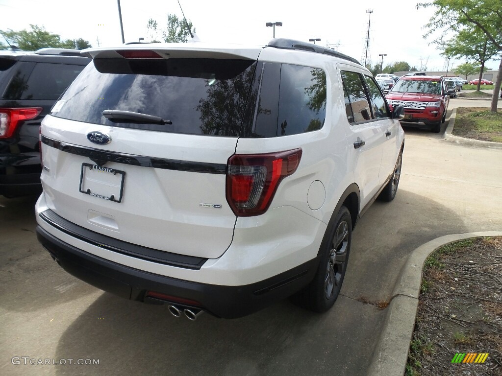 2018 Explorer Sport 4WD - White Platinum / Ebony Black photo #3