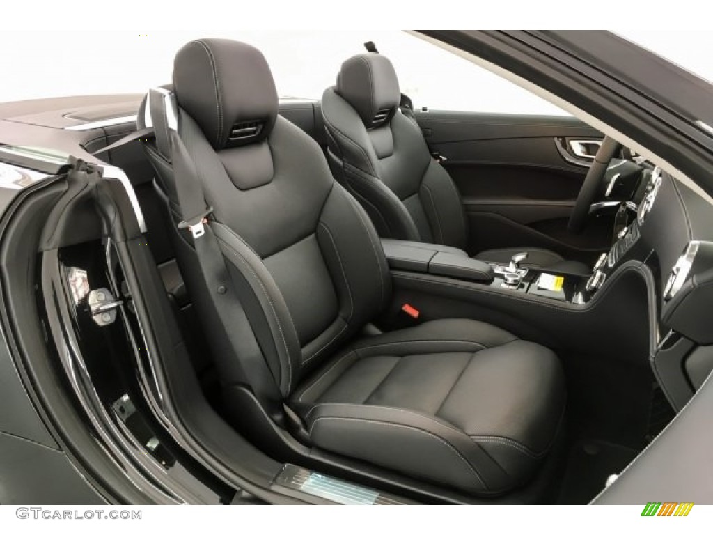 Black Interior 2019 Mercedes-Benz SL 450 Roadster Photo #129644413