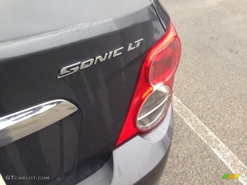 2012 Sonic LT Sedan - Cyber Gray Metallic / Jet Black/Dark Titanium photo #4