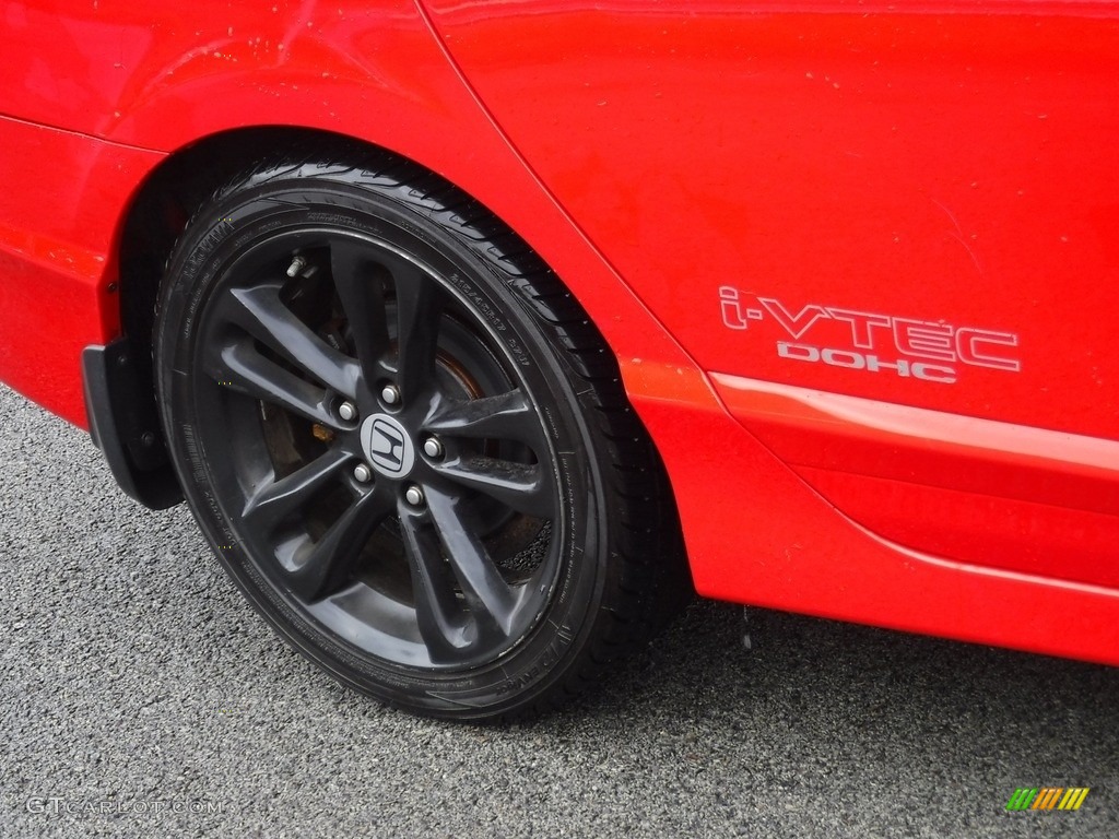 2008 Civic Si Sedan - Rallye Red / Black photo #3