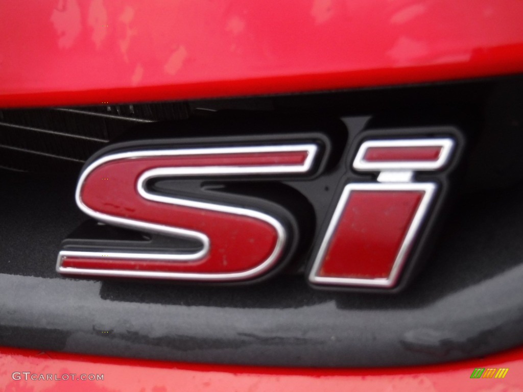 2008 Civic Si Sedan - Rallye Red / Black photo #8