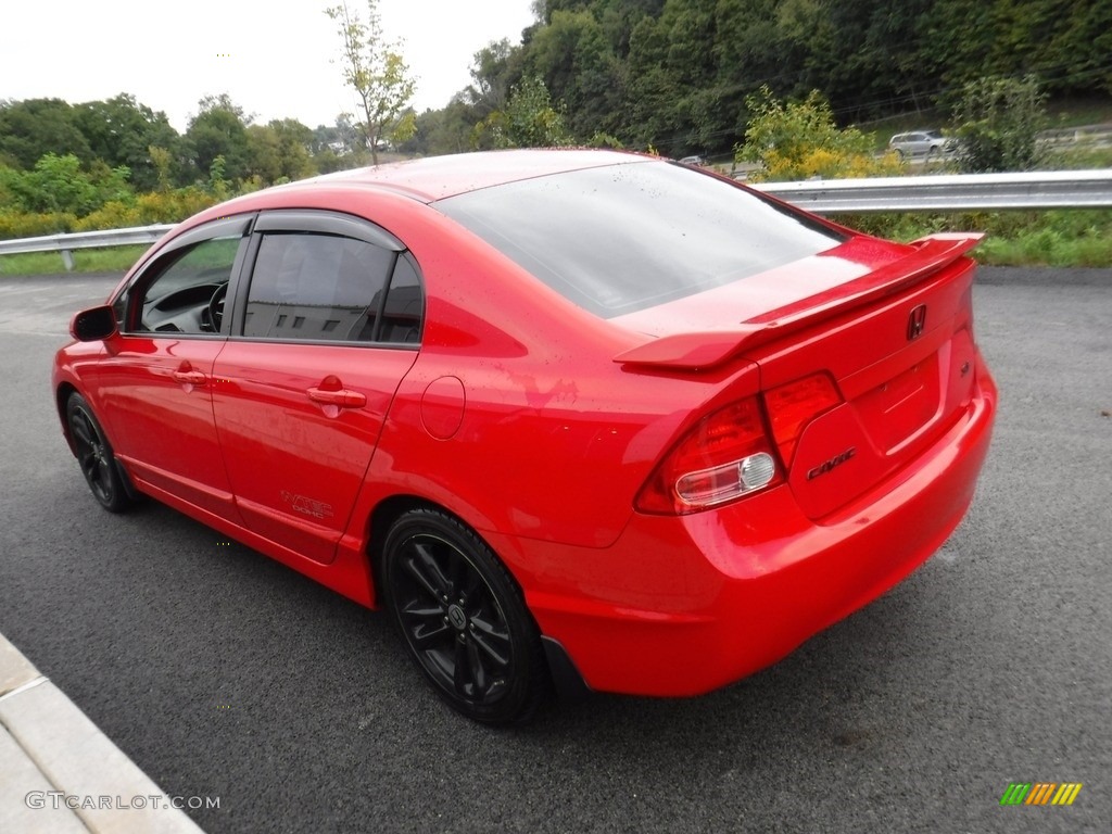 2008 Civic Si Sedan - Rallye Red / Black photo #10