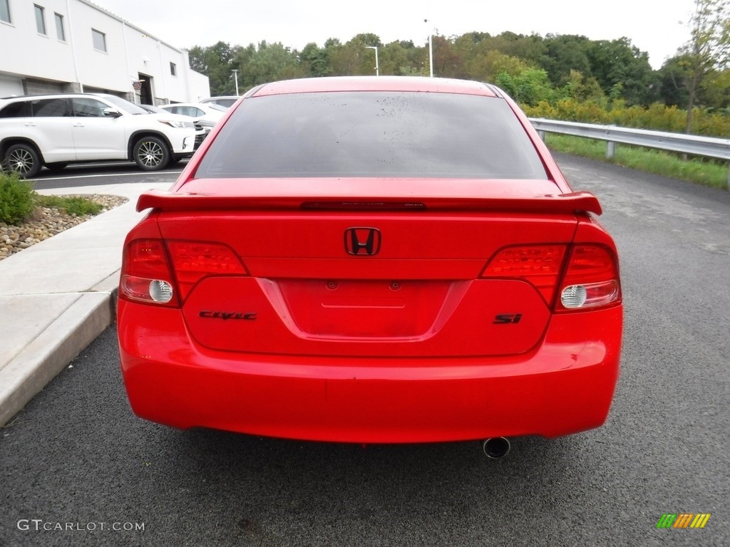 2008 Civic Si Sedan - Rallye Red / Black photo #11