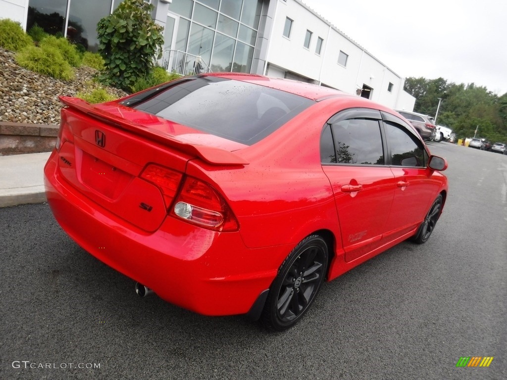 2008 Civic Si Sedan - Rallye Red / Black photo #12
