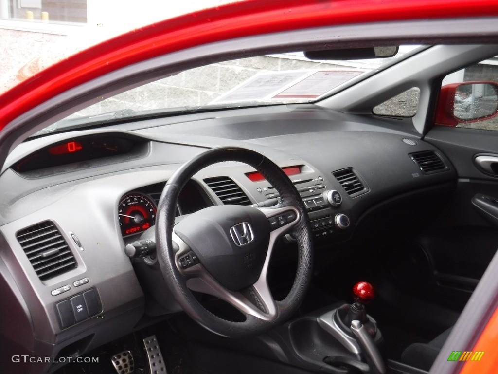 2008 Civic Si Sedan - Rallye Red / Black photo #14