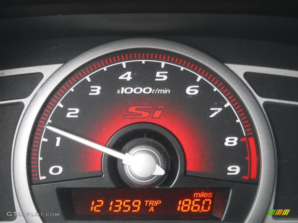 2008 Civic Si Sedan - Rallye Red / Black photo #26