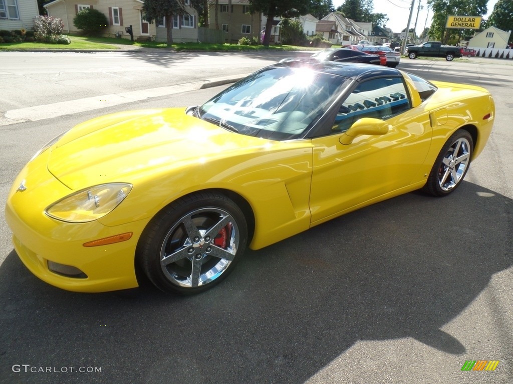 2007 Corvette Coupe - Velocity Yellow / Cashmere photo #7