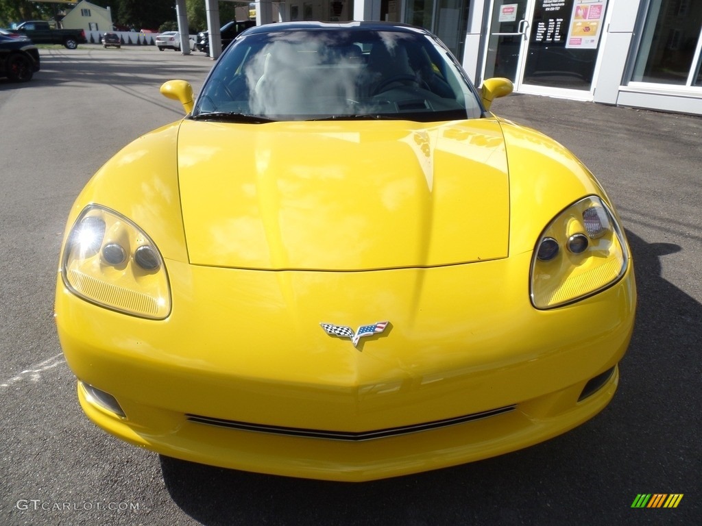 2007 Corvette Coupe - Velocity Yellow / Cashmere photo #8