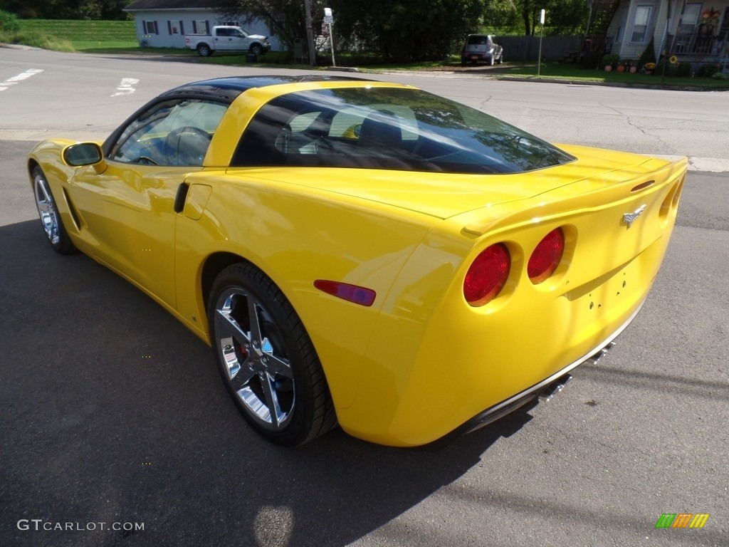 2007 Corvette Coupe - Velocity Yellow / Cashmere photo #13