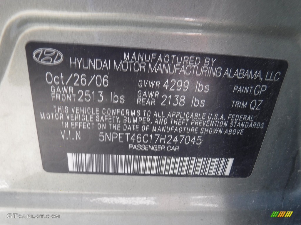 2007 Sonata GLS - Natural Khaki / Beige photo #19