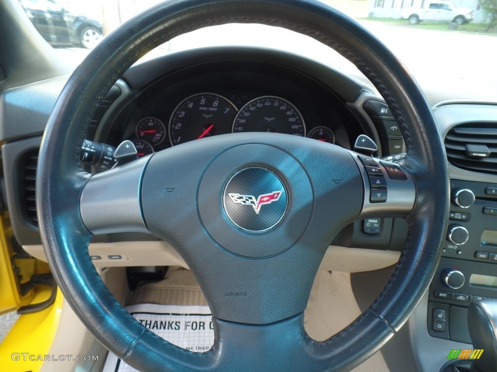 2007 Corvette Coupe - Velocity Yellow / Cashmere photo #29