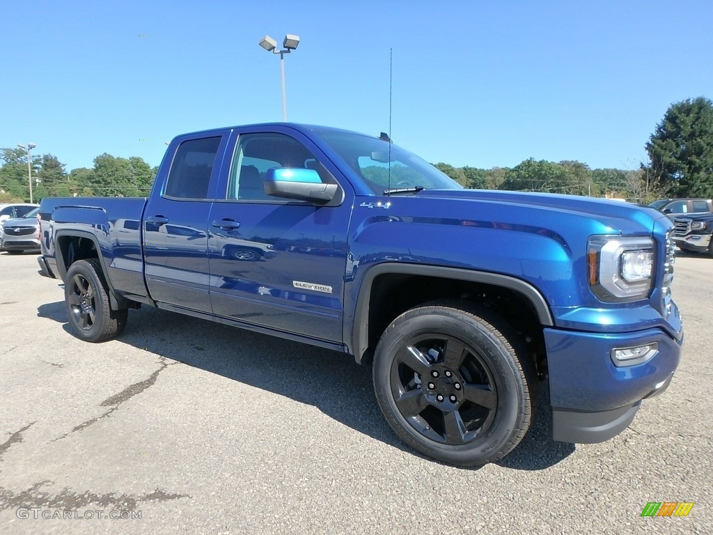 Stone Blue Metallic 2019 GMC Sierra 1500 Limited Elevation Double Cab 4WD Exterior Photo #129649846