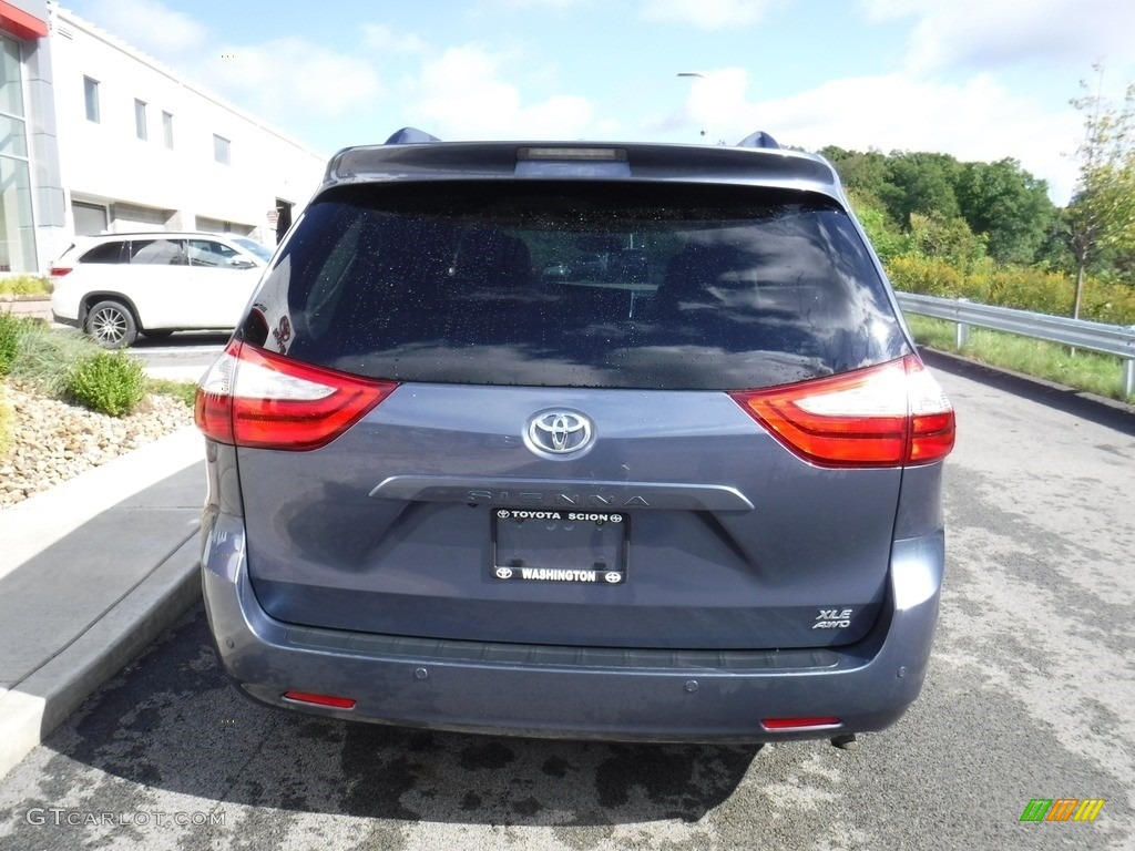 2015 Sienna XLE AWD - Shoreline Blue Pearl / Bisque photo #7