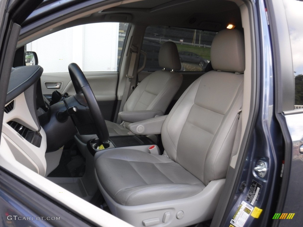 2015 Sienna XLE AWD - Shoreline Blue Pearl / Bisque photo #12