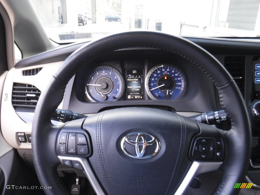 2015 Sienna XLE AWD - Shoreline Blue Pearl / Bisque photo #20