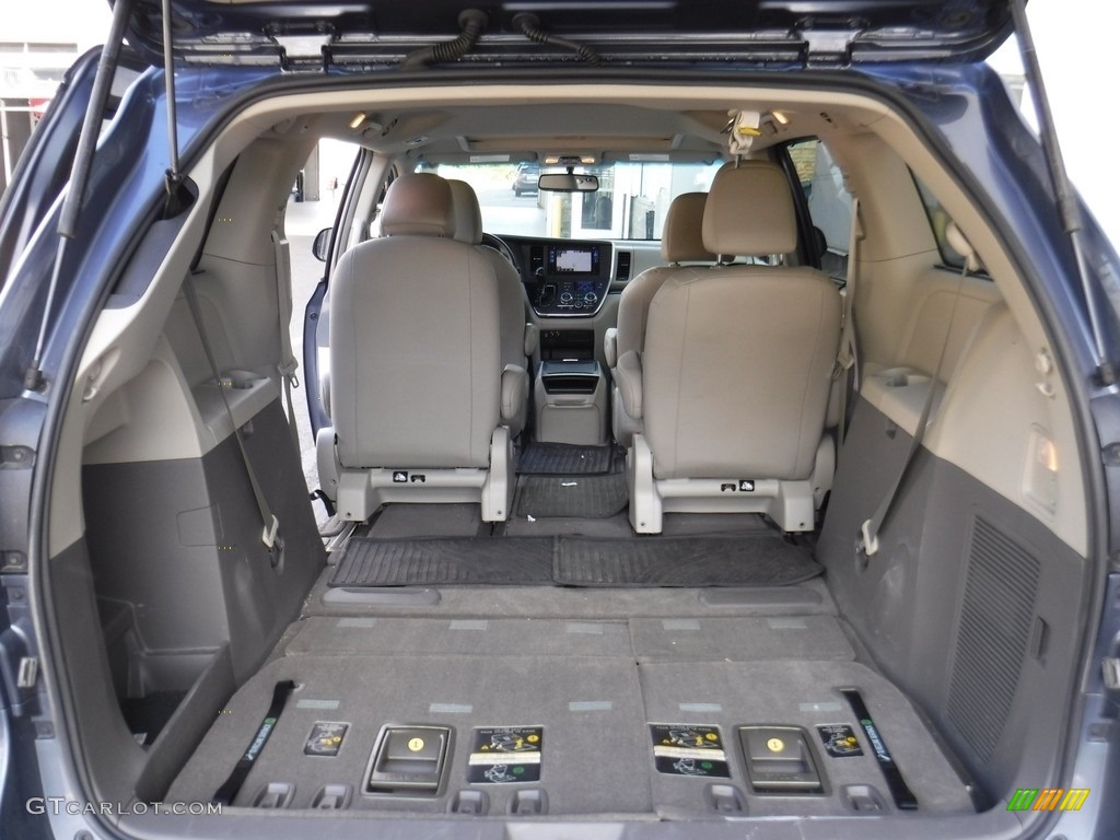 2015 Sienna XLE AWD - Shoreline Blue Pearl / Bisque photo #24