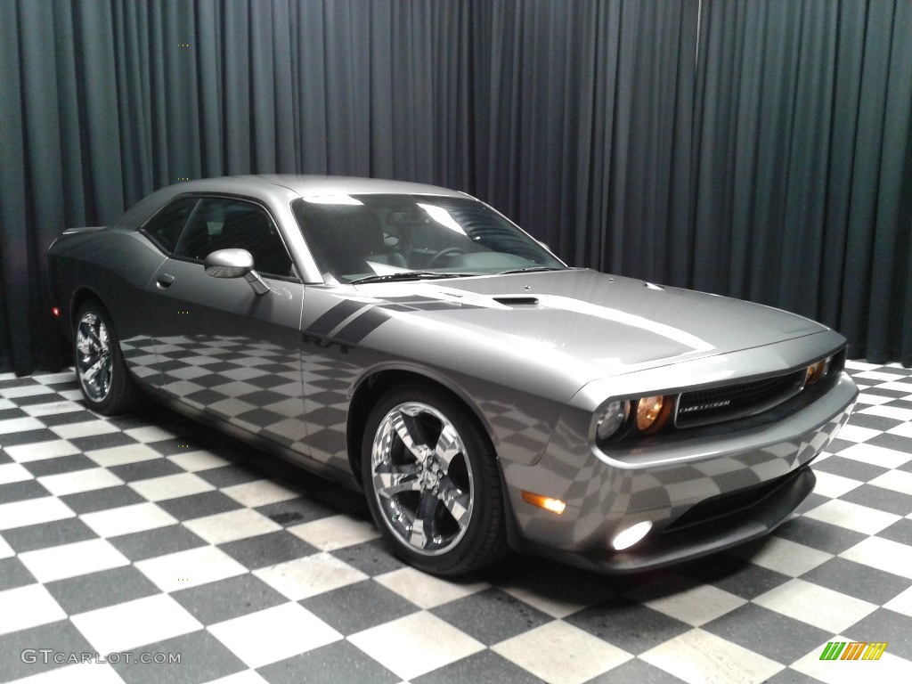 2012 Challenger R/T Plus - Tungsten Metallic / Dark Slate Gray photo #4