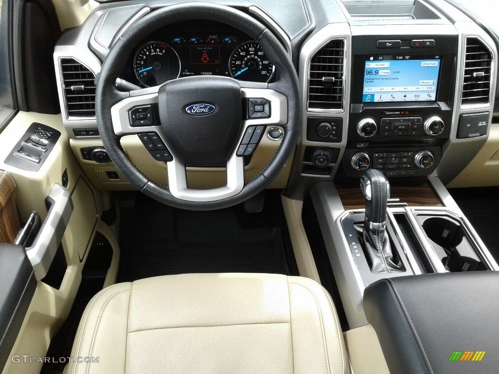 2017 F150 Lariat SuperCrew 4X4 - White Platinum / Light Camel photo #40
