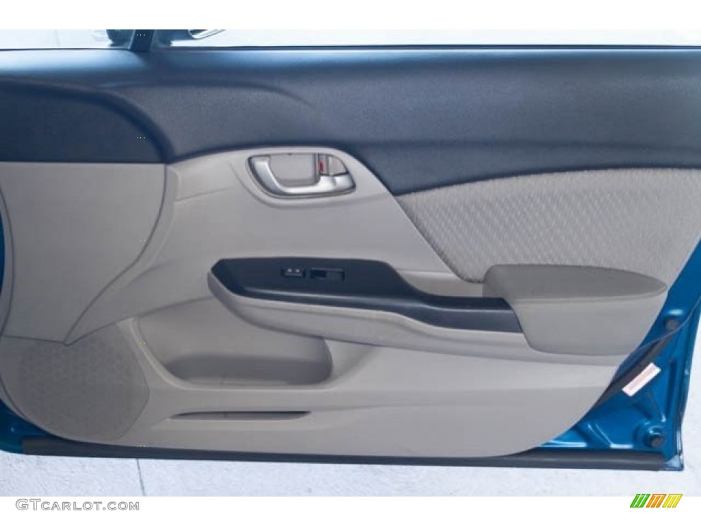 2015 Civic LX Sedan - Dyno Blue Pearl / Black photo #30