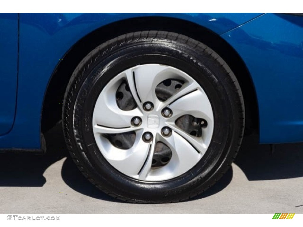 2015 Civic LX Sedan - Dyno Blue Pearl / Black photo #33