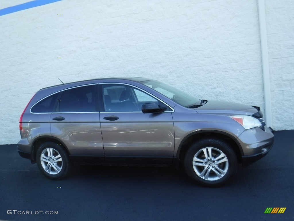 2010 CR-V EX AWD - Urban Titanium Metallic / Black photo #2