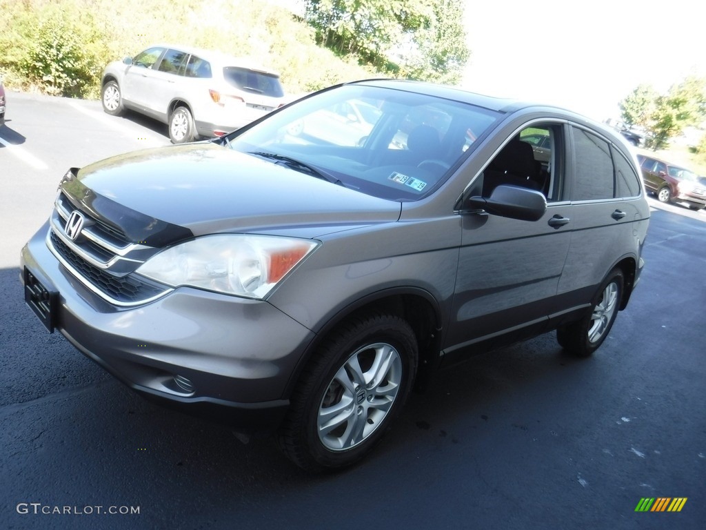 2010 CR-V EX AWD - Urban Titanium Metallic / Black photo #6
