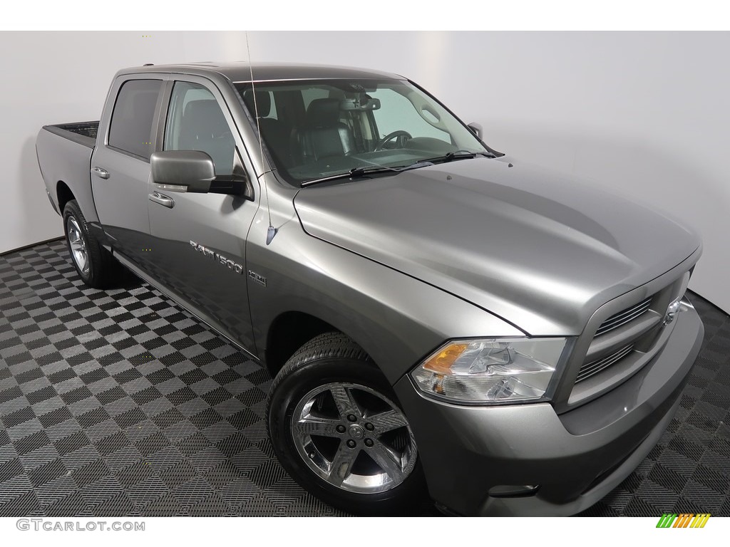 2012 Ram 1500 Sport Crew Cab 4x4 - Mineral Gray Metallic / Dark Slate Gray photo #2