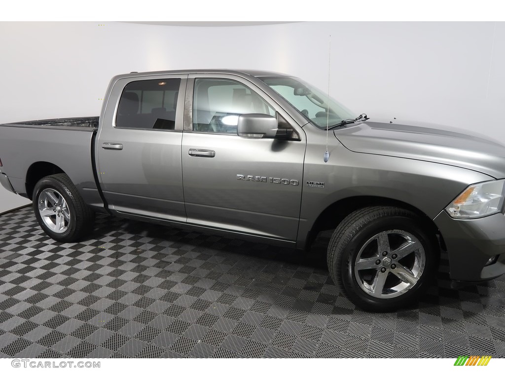 2012 Ram 1500 Sport Crew Cab 4x4 - Mineral Gray Metallic / Dark Slate Gray photo #3